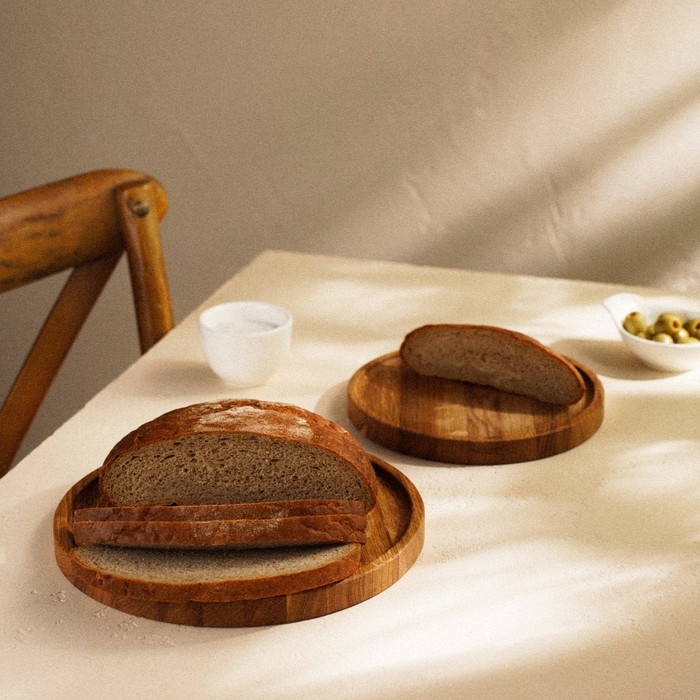 Доска для пиццы из дуба Sima-Land Home &laquo;Доливия&raquo;, d=25 см