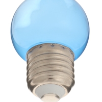 Лампа светодиодная, G45, Е27, 1.5 Вт, для белт-лайта, прозрачная, синяя, набор 10 шт