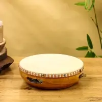 Сувенирный музыкальный инструмент "Бубен" махагон, 19х19х7 см