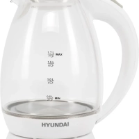 Чайник HYK-G2409 1.7л. 2200Вт белый серебристый
