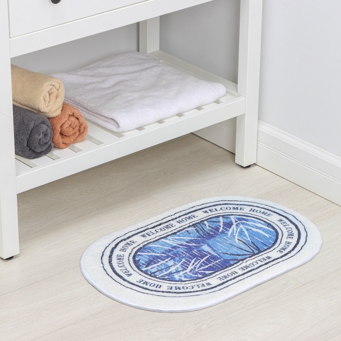 Коврик для дома Доляна &laquo;Tonight&raquo;, 40&times;60 см, цвет синий