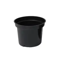 Горшок для рассады, 2 л, d = 17,5 см, h = 13 см, пластик, чёрный, Greengo