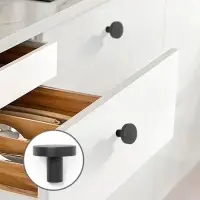 Ручка-кнопка CAPPIO PK325, d=30 мм, цвет черный