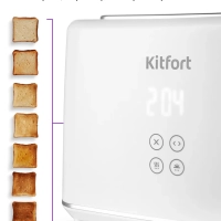 Тостер для хлеба с поддоном для крошек КТ-6872 - 920-1080 Вт