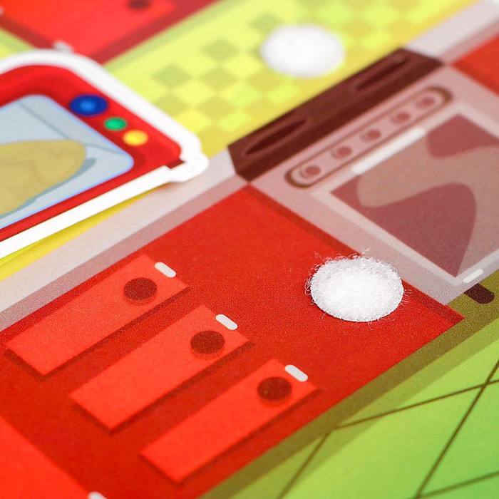 Игра на липучках, конструктор «Мой дом» , Весёлые липучки Игра на липучках, конструктор «Мой дом» , Весёлые липучки