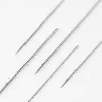 Иглы швейные, d=0.75/0.9/1.05 мм, 5/5.8/6.7 см, самовдеваемые, 6 шт.