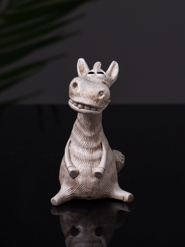 Статуэтка "Конь Гриша"  7х5х5 см, бежевый