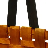 Корзина плетеная  28х23х16 см ручка h=15 см коричневый