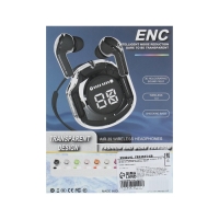 Наушники беспроводные Air39, TWS, вакуумные, BT5.0, 45/200 мАч, дисплей, прозрачные, чёрные Наушники беспроводные Air39, TWS, вакуумные, BT5.0, 45/200 мАч, дисплей, прозрачные, чёрные