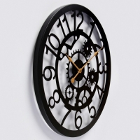 Часы настенные, серия: Лофт, "Дайс", плавный ход, d-60 см Часы настенные, серия: Лофт, "Дайс", плавный ход, d-60 см
