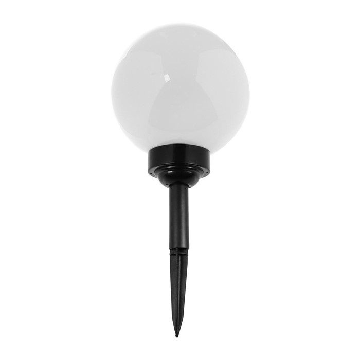 Садовый светильник на солнечной батарее &laquo;Большой шар&raquo;, 20&times;42&times;20 см, 4 LED, свечение тёплое белое