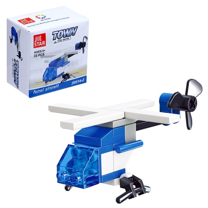 Конструктор &laquo;Патрульный вертолет&raquo;, 23 детали