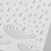 Трафарет пластик "Дождь по лужам" 15х15 см