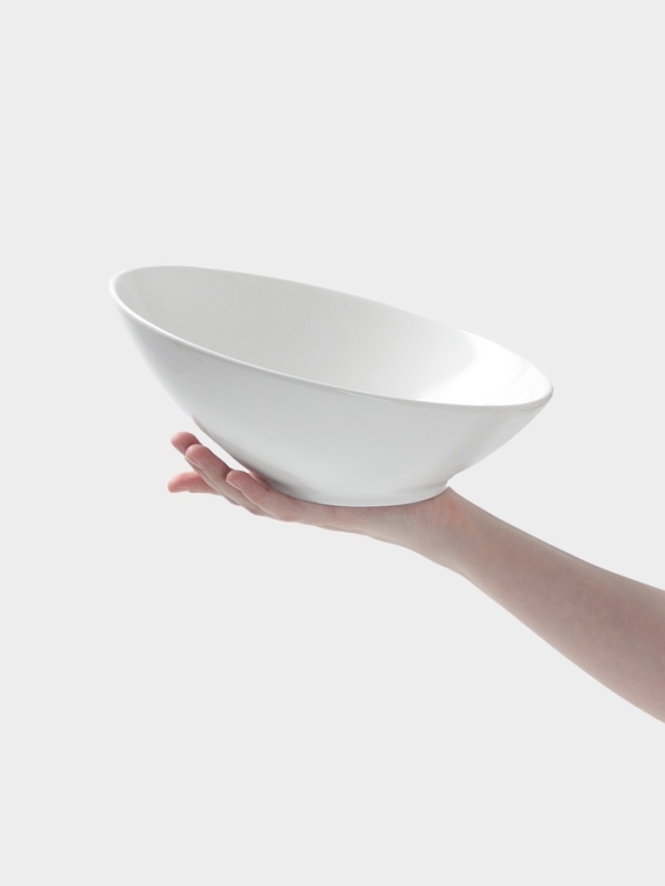 Салатник Hanna Kn&ouml;vell, 25.5&times;23 см, фарфор, белый