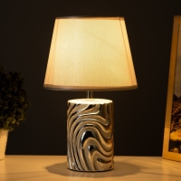 Настольная лампа "Калиса" Е14 40Вт серебро 19х19х32 см RISALUX