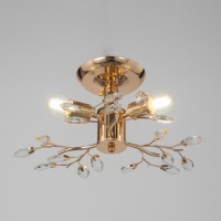 Люстра "Нежность" 3х40Вт Е27 золото 42х42х18см
