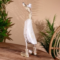 Сувенир "Утка в белом" дерево 45 см