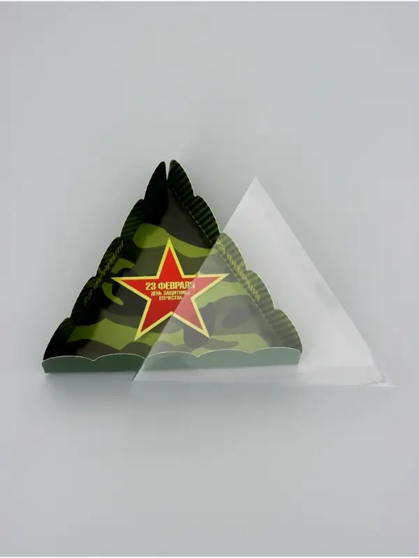 Коробка для печенья, &laquo;23 Февраля&raquo;, 18&times;18&times;4 см