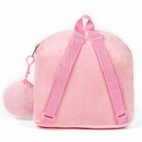 Рюкзак детский плюшевый с кошельком "Девочка с котиком", 24*24 см, цвет розовый Рюкзак детский плюшевый с кошельком "Девочка с котиком", 24*24 см, цвет розовый