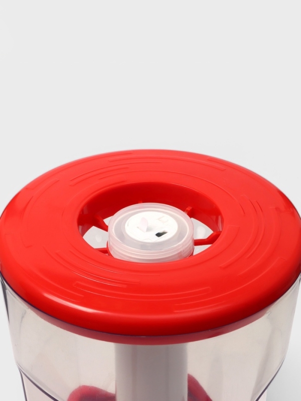Башня пивная Tavimo, 3 л, ёмкость для льда, подсветка, пластик, красный