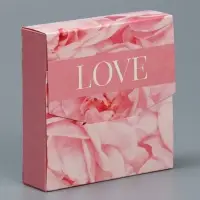 Коробка подарочная складная конверт, упаковка,&laquo;Розы&raquo;, 15 х 15 х 4 см