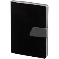 Ежедневник Boom, недатированный, черный с серым