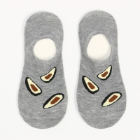 Носки женские, цвет серый, размер 23-25