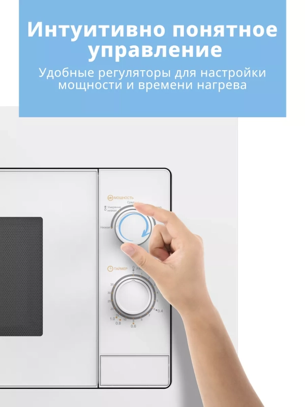 Встраиваемая микроволновая печь CBM2000W, 20 л, 5 мощностей