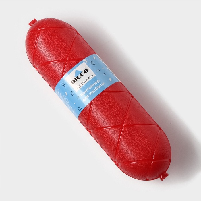 Контейнер для колбасы RICCO, 25,8&times;7&times;7 см, цвет красный