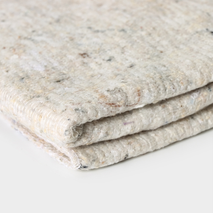 Салфетка - тряпка хозяйственная Доляна, 60&times;80 см, плотность 180 г/м&sup2;, строчка 2,5 мм, с оверлоком, белая