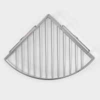 Полка угловая, 1 ярус, 19,5&times;10&times;21 см, цвет хром