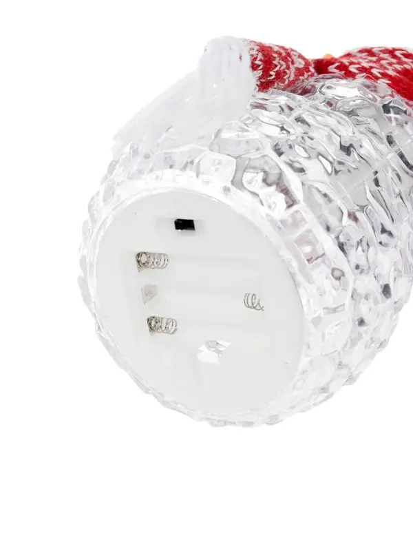 Фигура &laquo;Снеговик в красном&raquo; 28 см, 1 LED, от батареек ААА&times;3, свечение тёплое белое