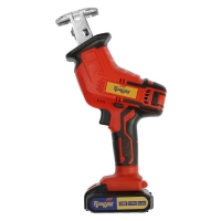 Пила сабельная аккумуляторная ТУНДРА, 20 В, 2 Ач, Li-ion, 2600 об/мин, 5 полотен в комплекте Пила сабельная аккумуляторная ТУНДРА, 20 В, 2 Ач, Li-ion, 2600 об/мин, 5 полотен в комплекте