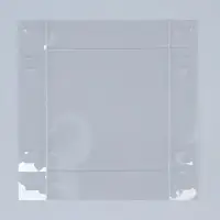 Коробка для печенья, кондитерская упаковка с пластиковой крышкой, With love, 10.5 х 10.5 х 3 см