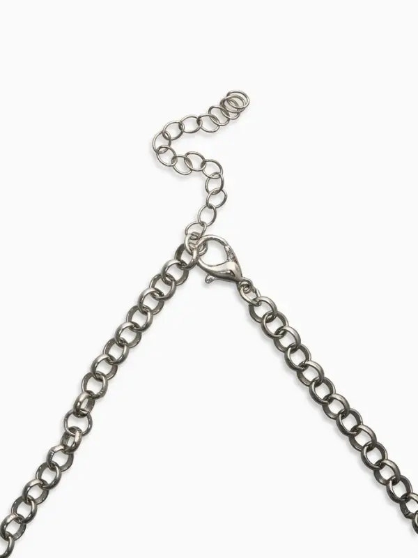 Цепь с подвесками "Вишня", 40+удл, цвет красный в серебре