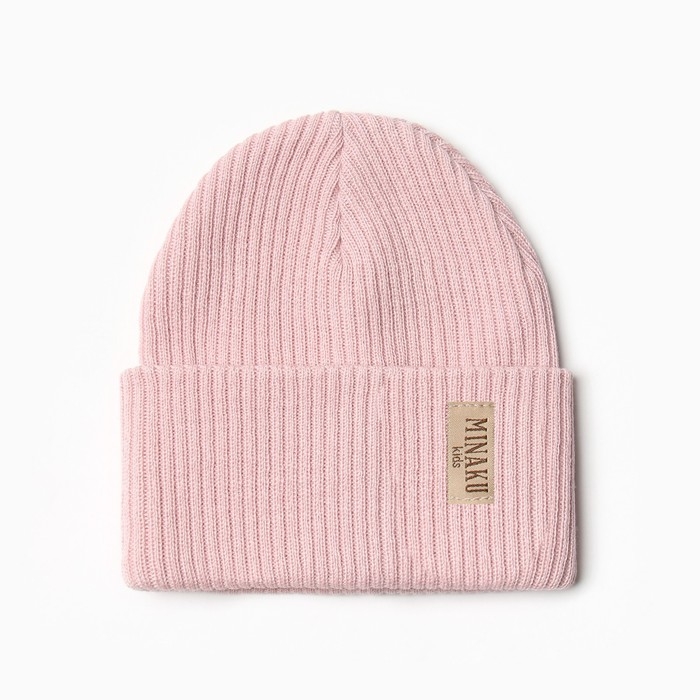 Шапка детская MINAKU р-р 48-50, цвет розовый Шапка детская MINAKU р-р 48-50, цвет розовый