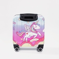 Чемодан детский 41 л (S), отдел на молнии, кодовый замок, цвет розовый