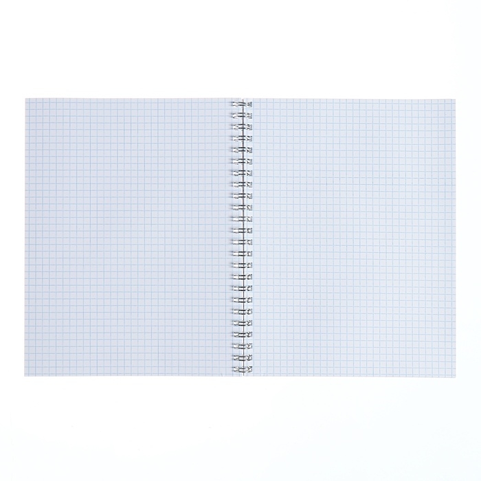 Тетрадь 48 листов, в клетку, на гребне "Моноколор.Классика", обложка мелованный картон, вд-лак, МИКС