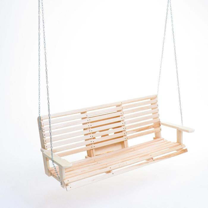 Скамейка-качель двухместная с выдвижным подлокотником подвесная Скамейка-качель двухместная с выдвижным подлокотником подвесная