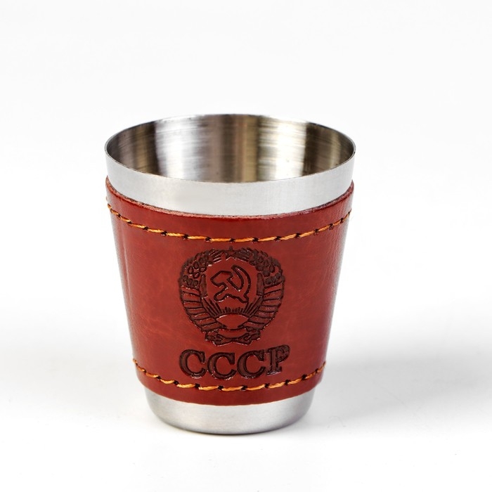 Подарочный набор 6 в 1 "СССР": фляжка 270 мл, 4 стопки 30 мл, воронка