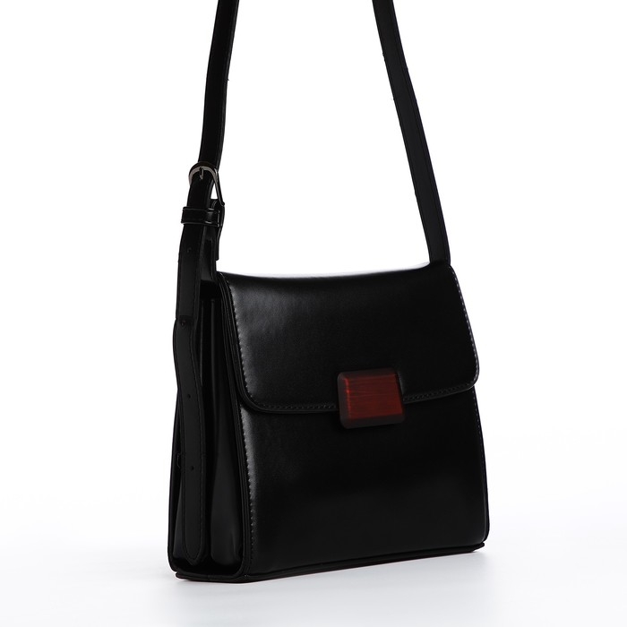 Сумка-мессенджер на магните, цвет чёрный Сумка-мессенджер на магните, цвет чёрный