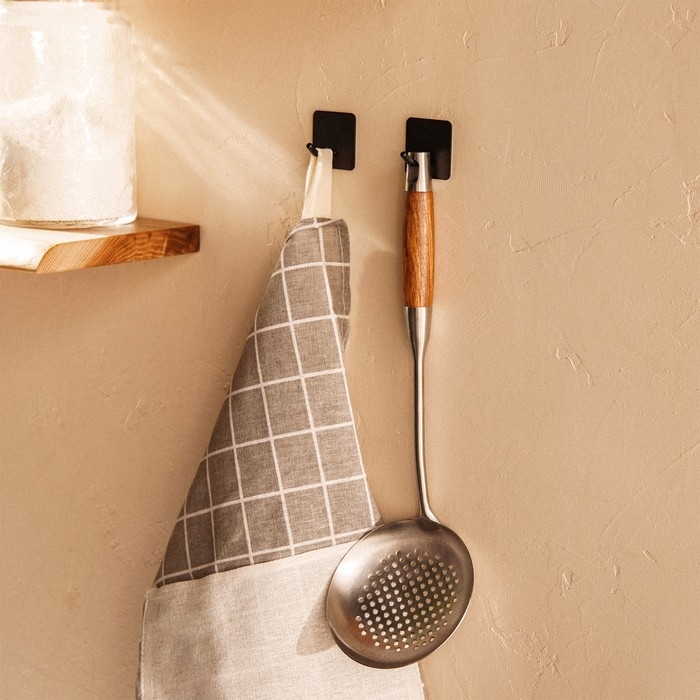 Шумовка из нержавеющей стали SLHome, &laquo;Рустик&raquo; 39&times;12,5 см, цвет серебряный