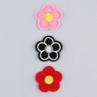 Термонаклейки на одежду &laquo;Цветы&raquo;, 3 шт.