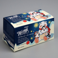 Гирлянда &laquo;Сеть&raquo; 1.6 &times; 1.6 м, IP20, прозрачная нить, 144 LED, свечение красное, 8 режимов, 220 В