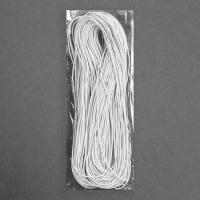 Резинка шляпная, 1,5 мм, 50 &plusmn; 1 м, цвет белый