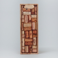 Пакет подарочный под бутылку, упаковка, &laquo;Радости&raquo;, 9 х 25 х 8.9 см