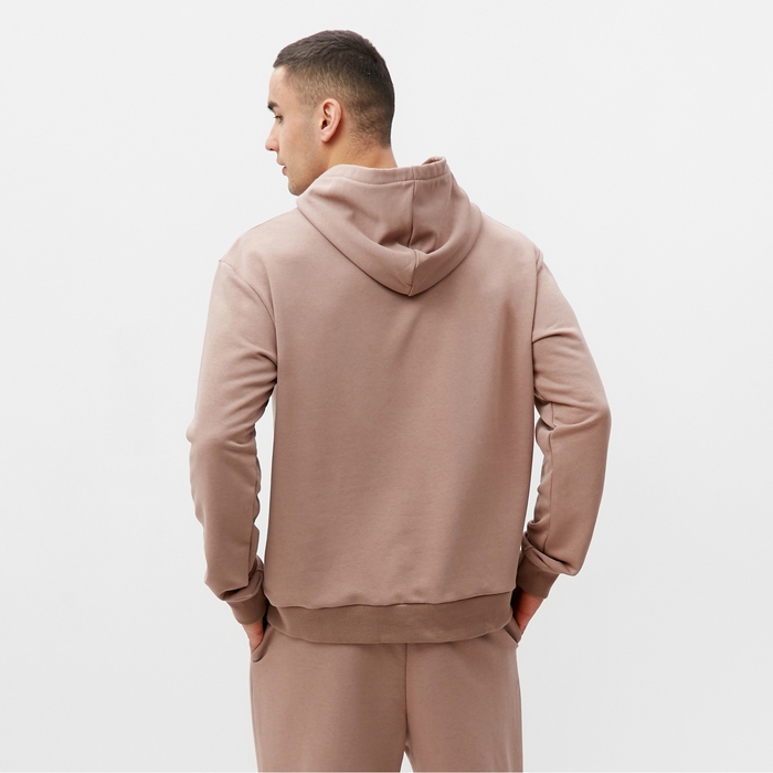 Толстовка мужская MINAKU: Casual Collection цвет темно-бежевый, р-р 52 Толстовка мужская MINAKU: Casual Collection цвет темно-бежевый, р-р 52