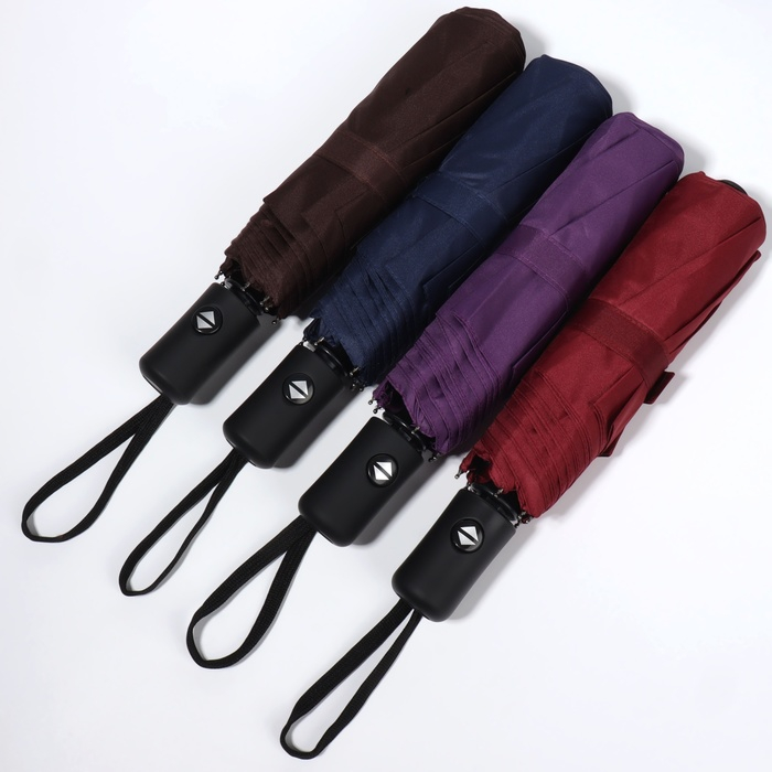 Зонт автоматический «Indiana», 3 сложения, 8 спиц, R = 48/55 см, D = 110 см, цвет МИКС Зонт автоматический «Indiana», 3 сложения, 8 спиц, R = 48/55 см, D = 110 см, цвет МИКС