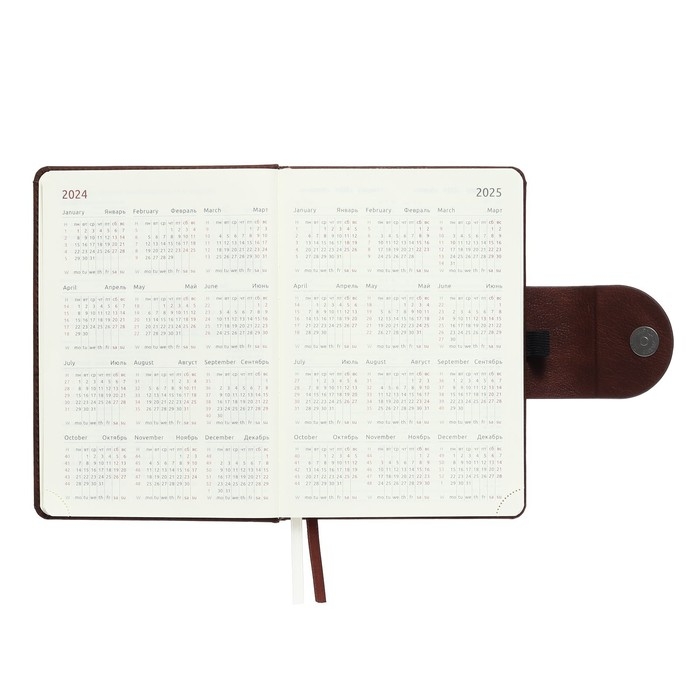 Ежедневник датированный 2024 A5 176 листов, deVENTE.Norwich, твёрдая обложка с поролоном из искусственной кожи, ляссе, кремовый блок 70 г/м2, коричневый Ежедневник датированный 2024 A5 176 листов, deVENTE.Norwich, твёрдая обложка с поролоном из искусственной кожи, ляссе, кремовый блок 70 г/м2, коричневый