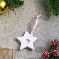 Новый год! Набор ёлочных украшений под раскраску 4 шт. &laquo;Единороги&raquo; с подвесом, кисть